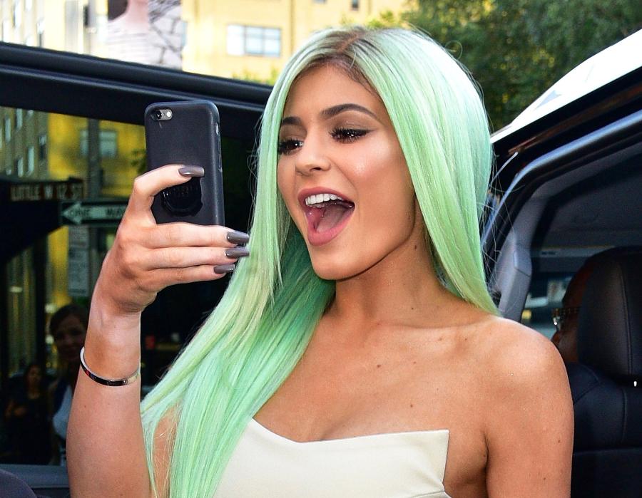 Kylie Jenner's Colorful Wigs- hair color changes