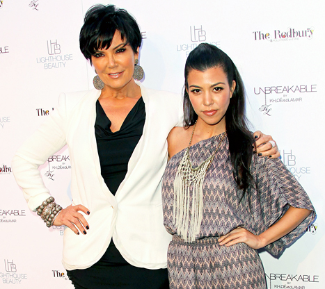 Kris Jenner and Kourtney Kardashian