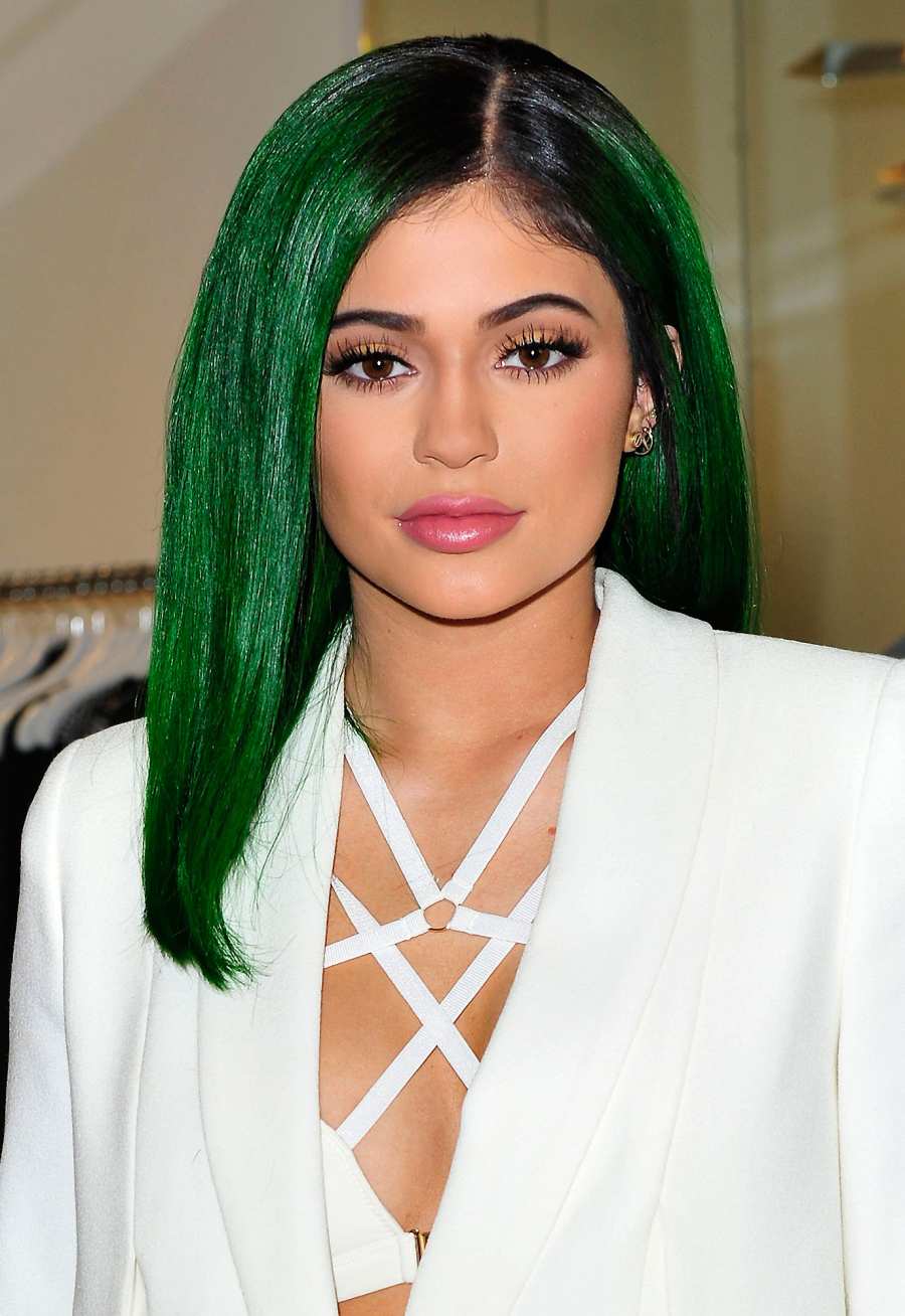 Kylie Jenner's Colorful Wigs- hair color changes