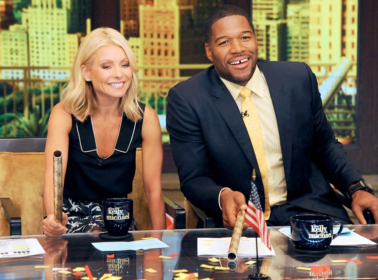 Kelly Ripa and Michael Strahan