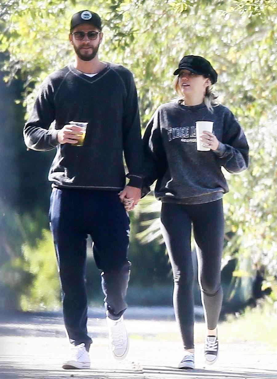 Liam Hemsworth Miley Cyrus Tybee Island