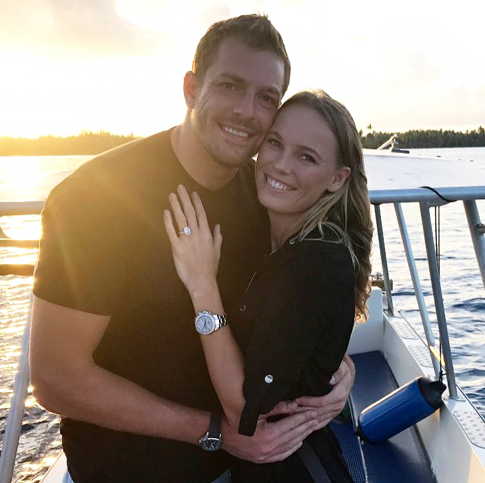 David Lee and Caroline Wozniacki