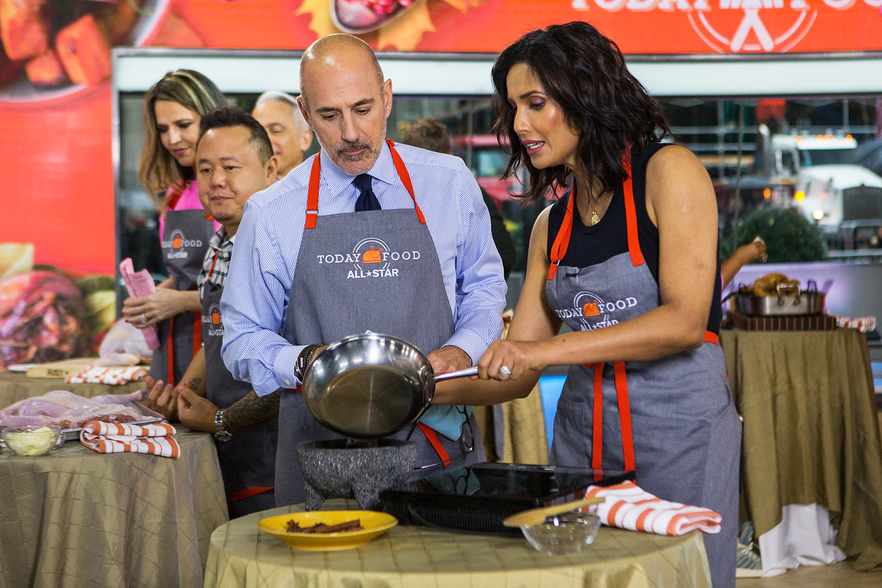 Matt Lauer Padma Lakshmi Today