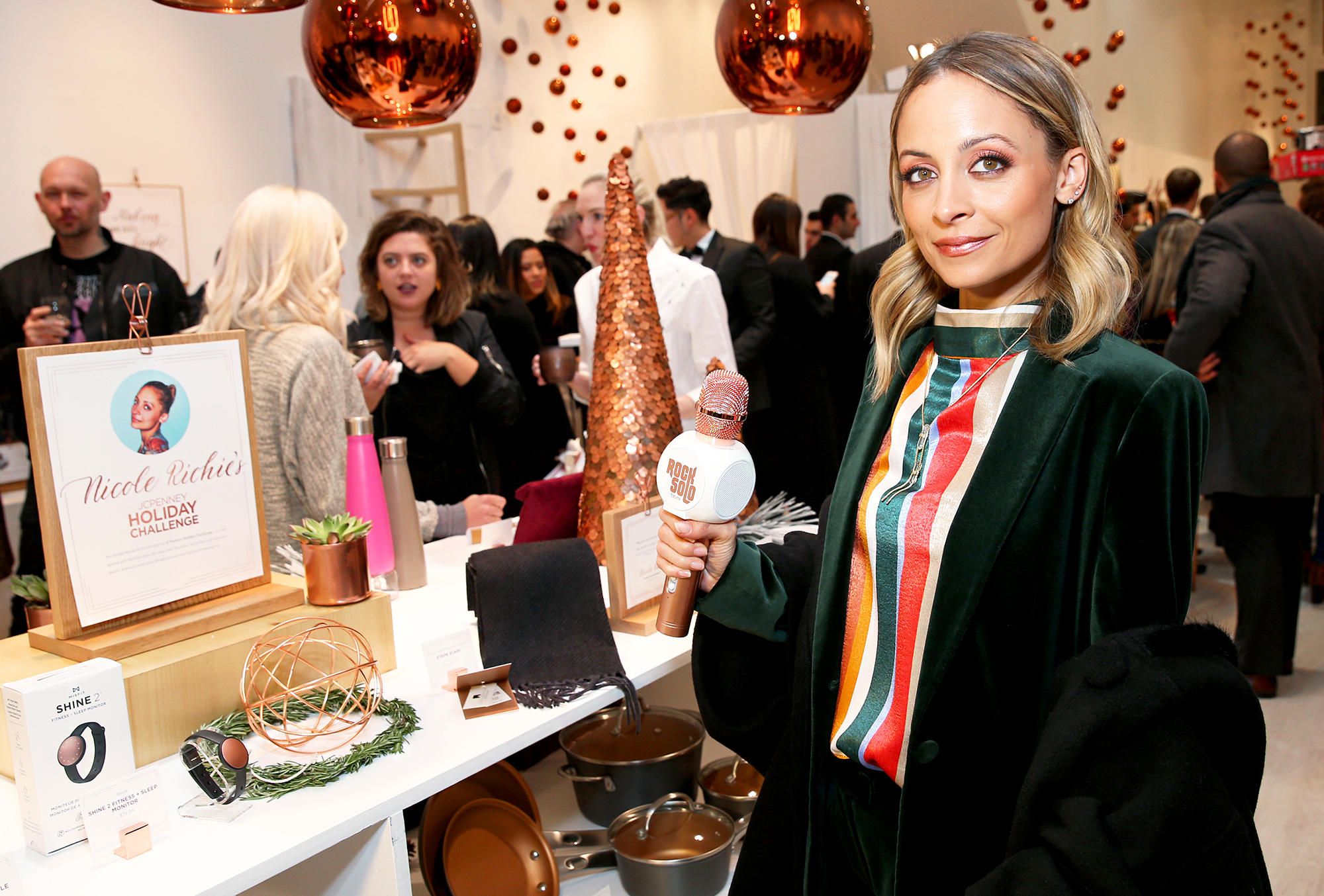 Nicole Richie attends the opening of Jacques Penne, a JCPenney holiday boutique pop-up shop celebration on December 7, 2017 in New York City.