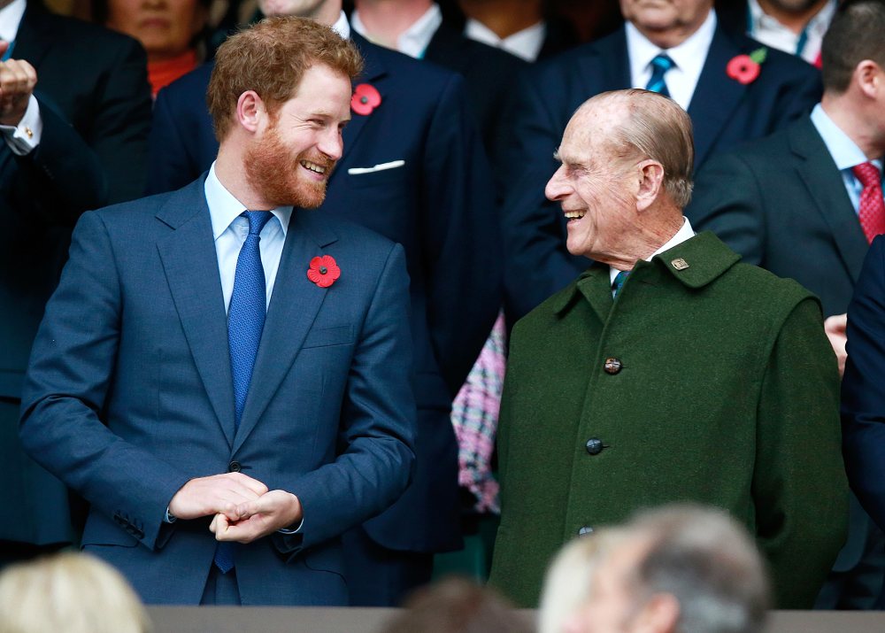 Prince Harry and Prince Phillip