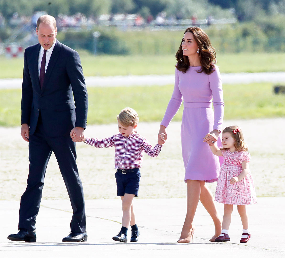 Prince William, Duke of Cambridge, Prince George of Cambridge, Princess Charlotte of Cambridge and Catherine, Duchess of Cambridge