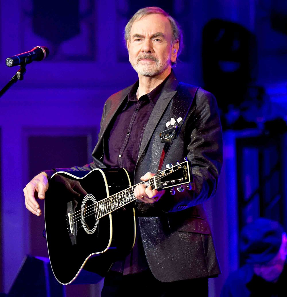 Neil Diamond performs onstage at Erasmus Hall High School in Brooklyn, New York.