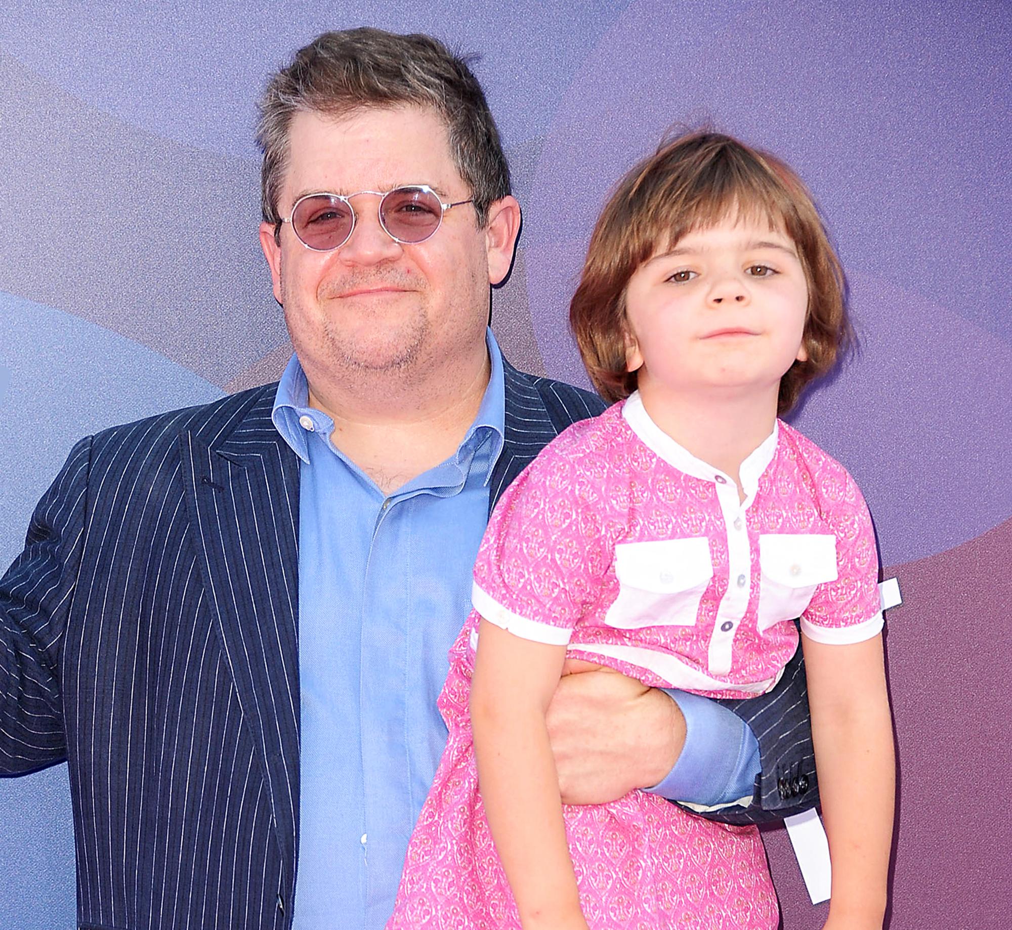 Patton Oswalt and daughter Alice attend the 2015 premiere of "Inside Out" at the El Capitan Theatre in Hollywood, California.