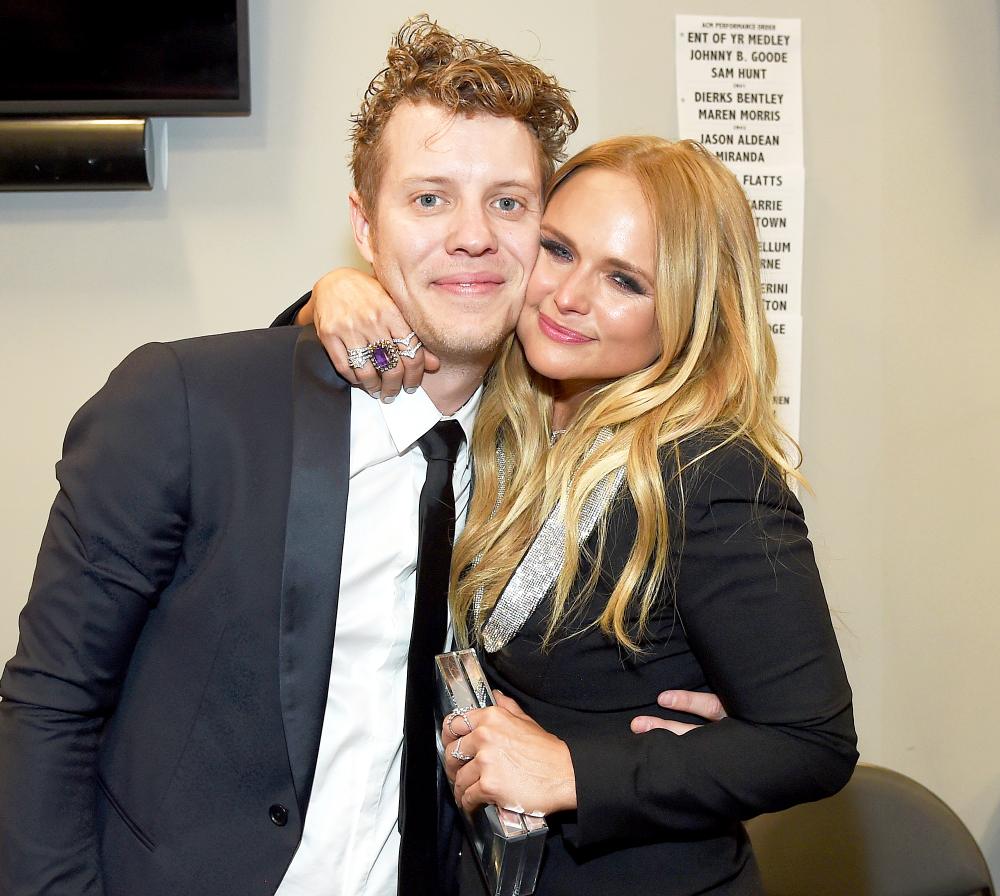 Anderson East and Miranda Lambert attends the 52nd Academy Of Country Music Awards at T-Mobile Arena in Las Vegas, Nevada.