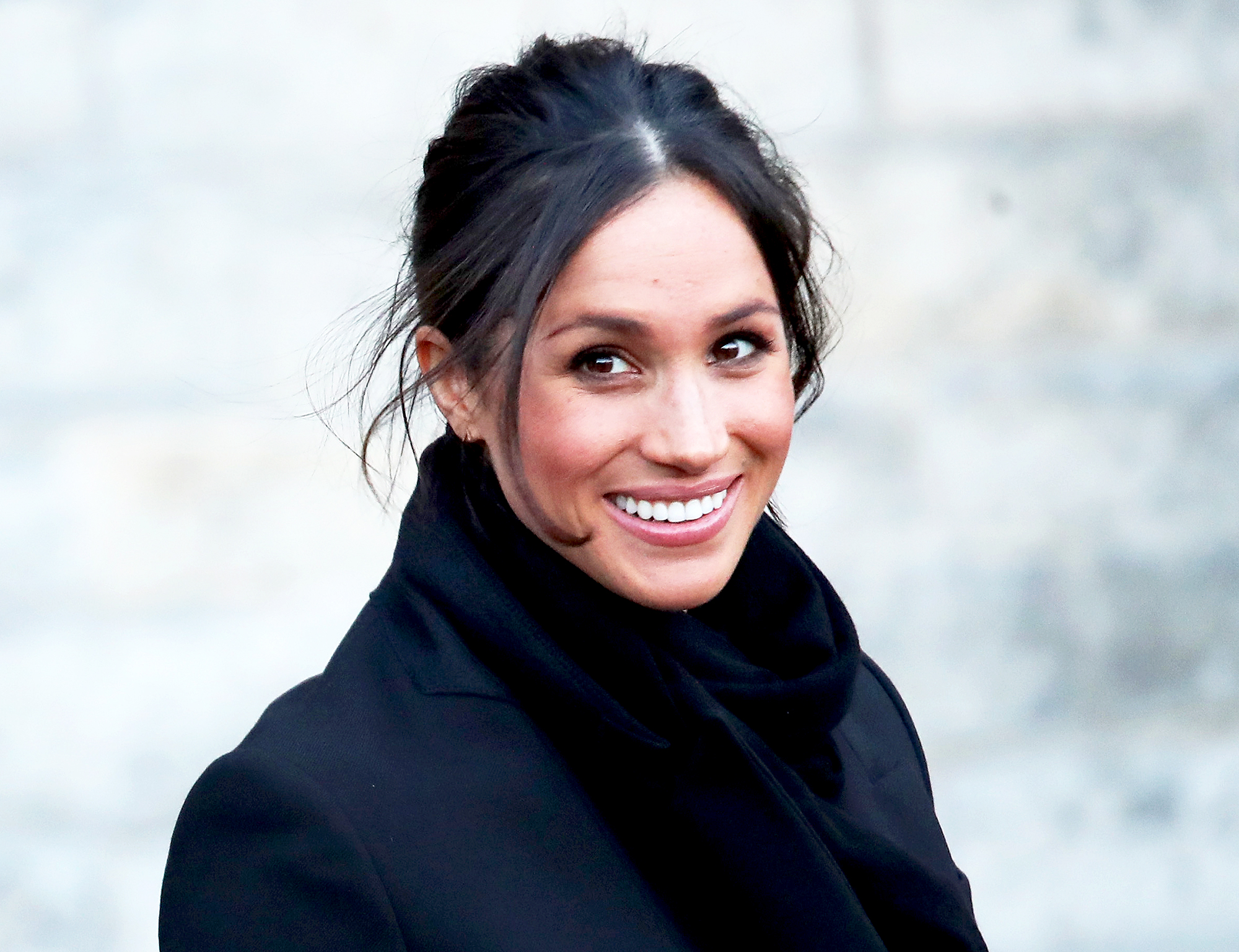 Meghan Markle seen at Cardiff Castle on January 18, 2018 in Cardiff, Wales.
