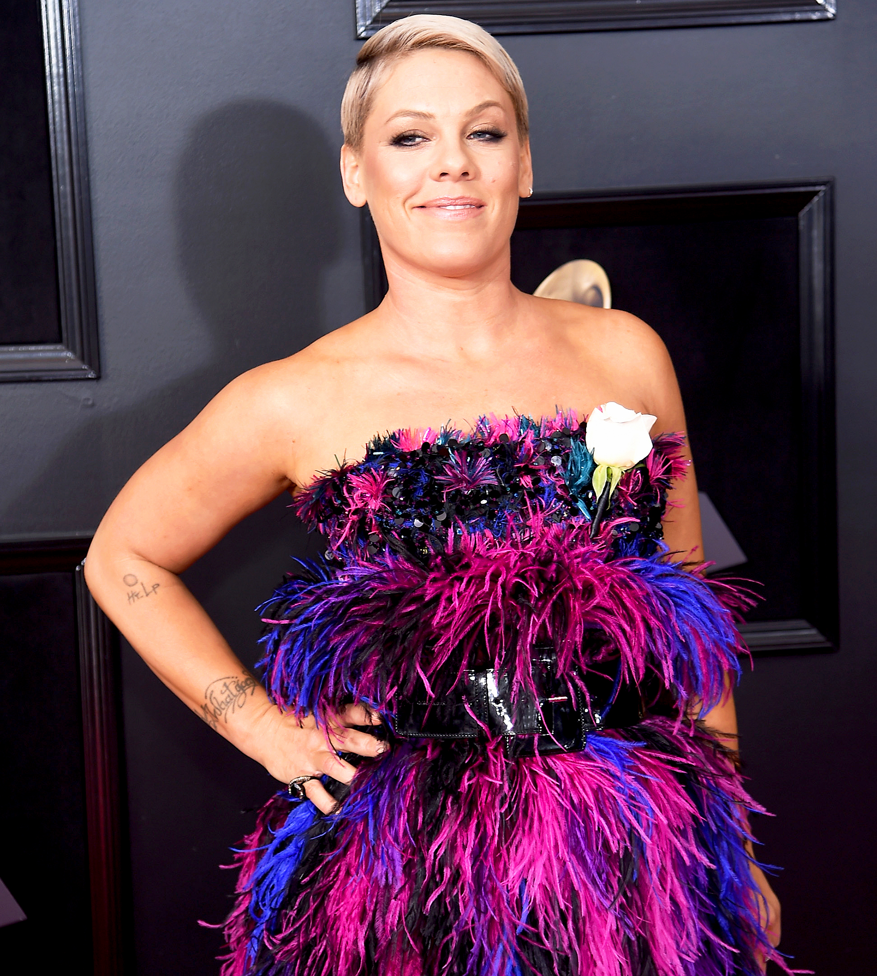 Pink attends the 60th Annual Grammy Awards at Madison Square Garden on January 28, 2018 in New York City.
