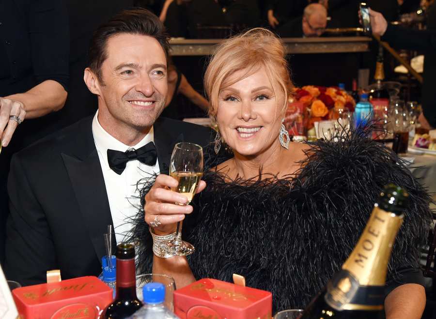 Hugh Jackman Deborra-lee Furness Golden Globes 2018