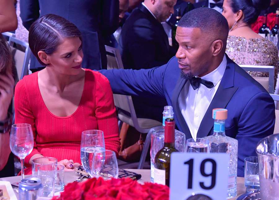 Katie Holmes, Jamie Foxx, Date, Clive Davis, Pre-Grammy Party