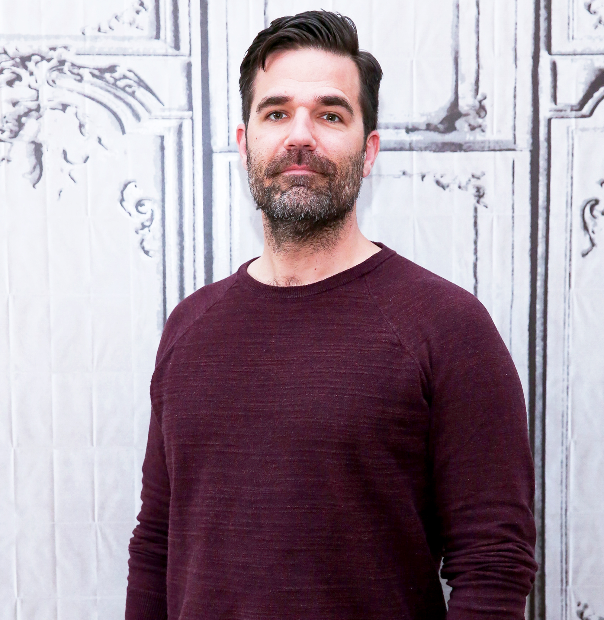 Rob Delaney attends the AOL Studios series to discuss "Catastrophe" Season 2 in New York City.