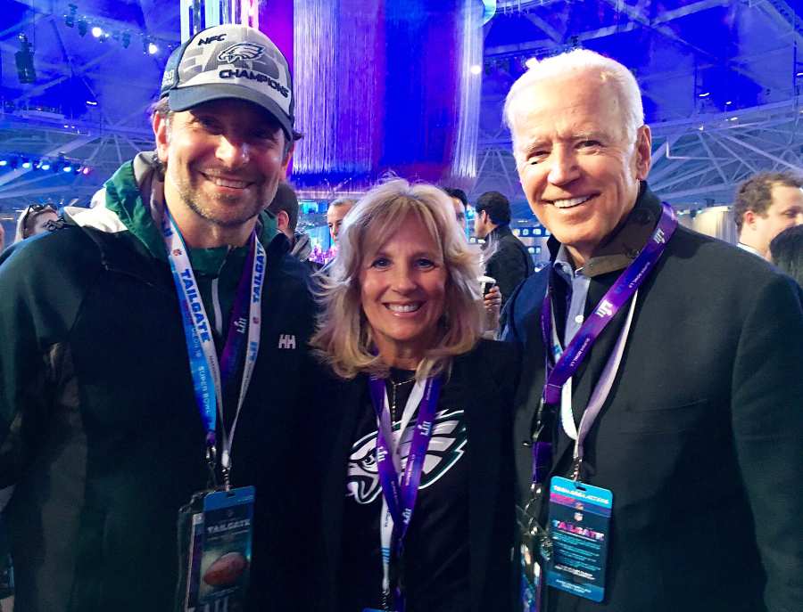 Bradley Cooper Jill Biden Joe Biden Super Bowl