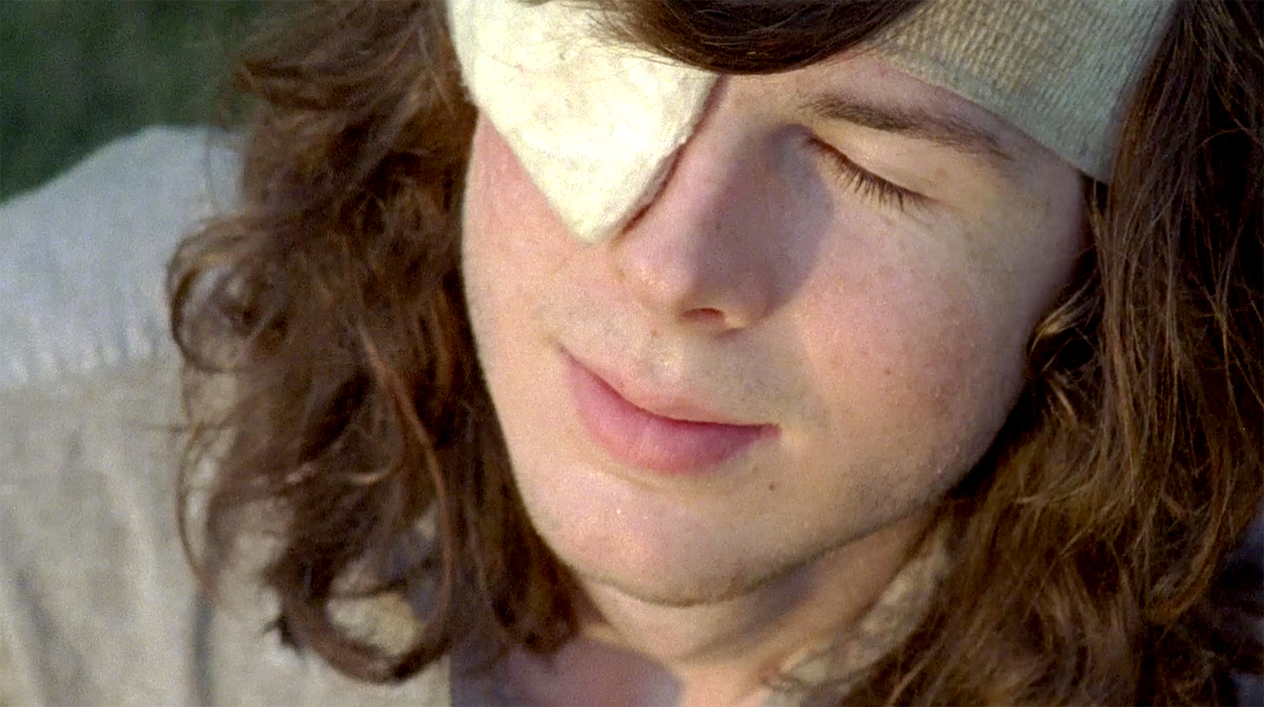 Carl on The Walking Dead