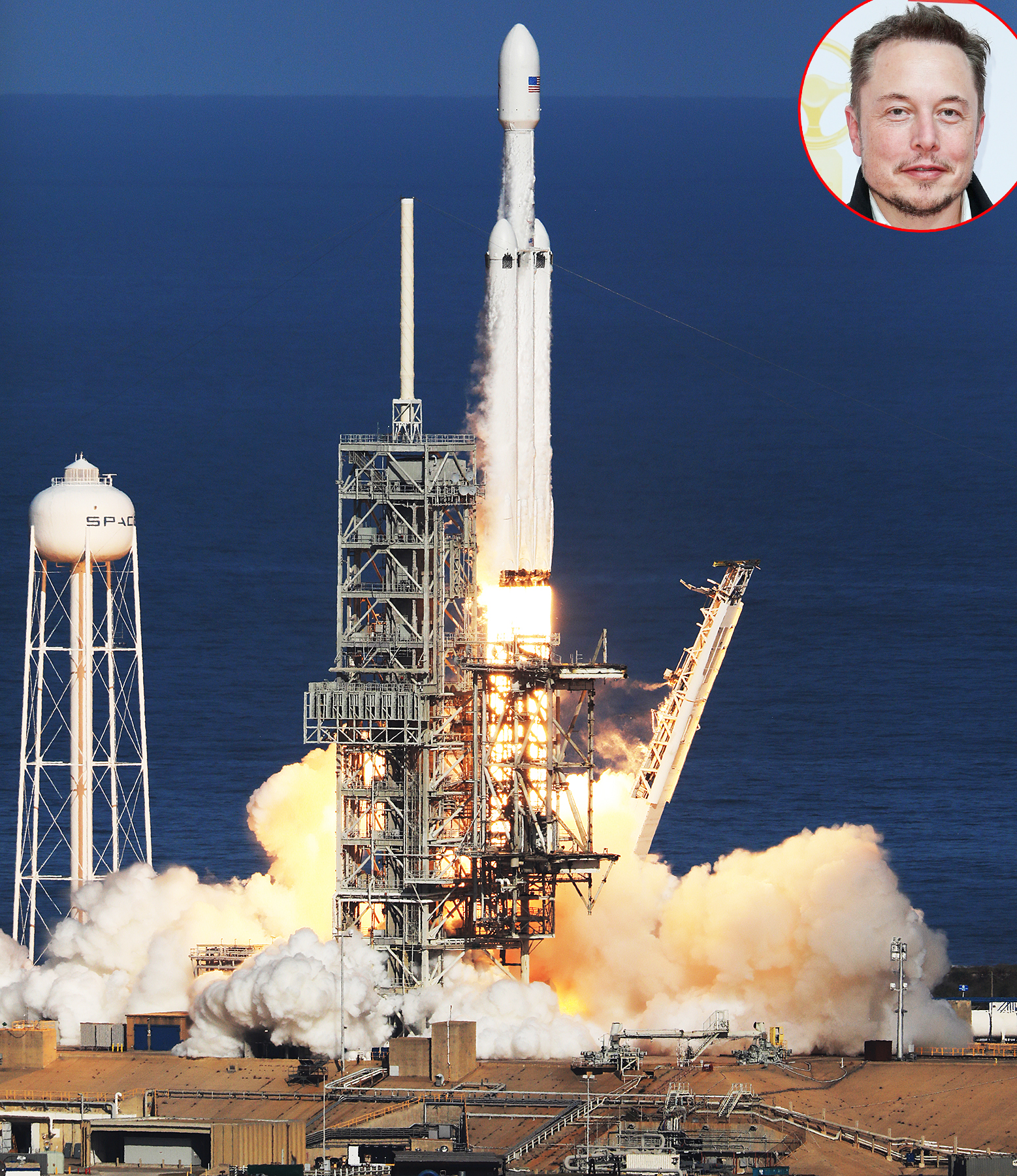 SpaceX Falcon Heavy rocket Elon Musk Tesla