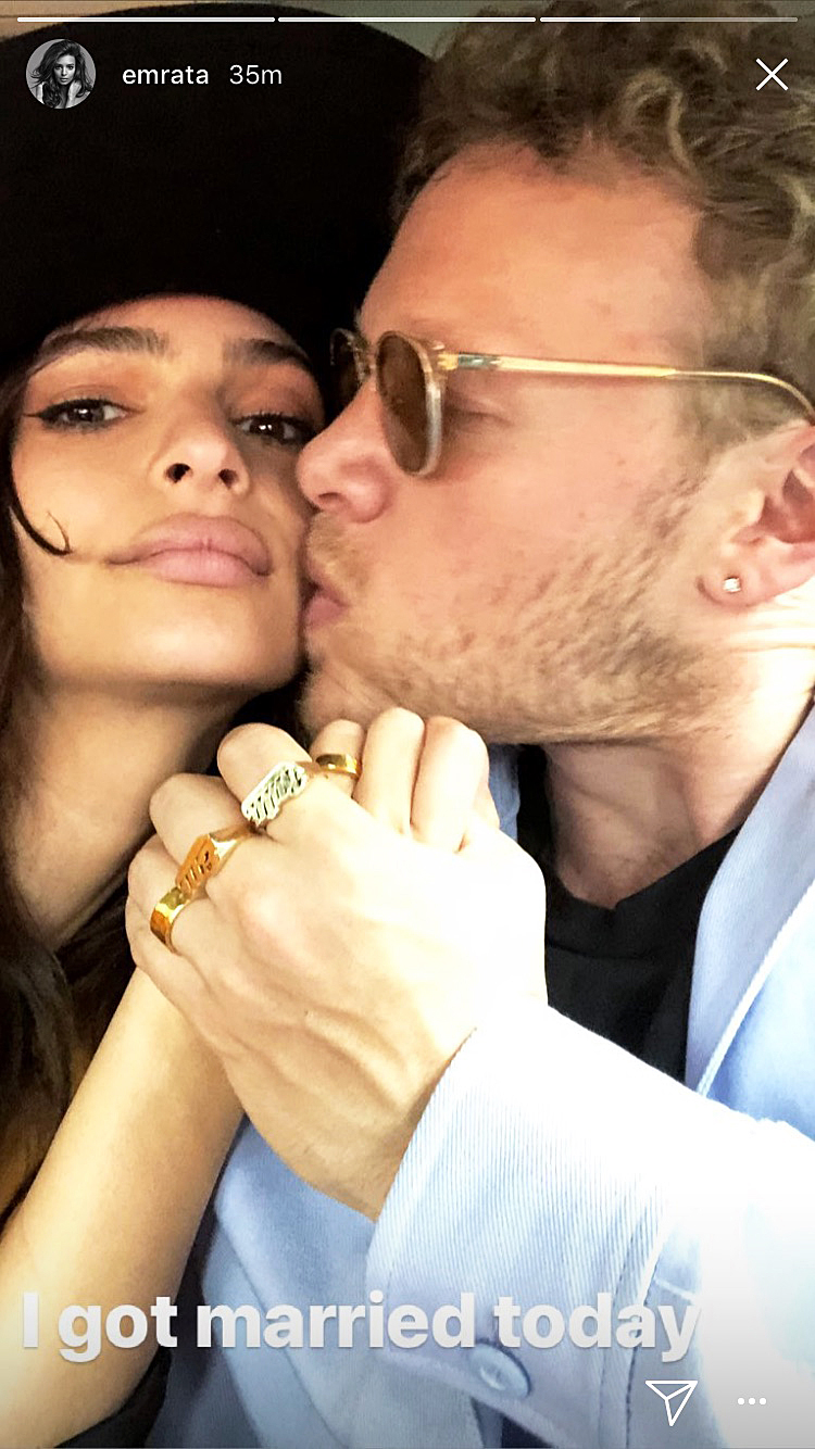 Emily Ratajkowski Sebastian Bear-McClard wedding