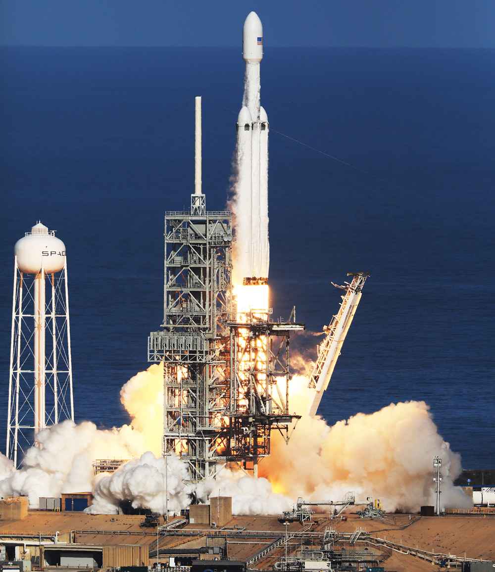 SpaceX Falcon Heavy rocket Elon Musk Tesla