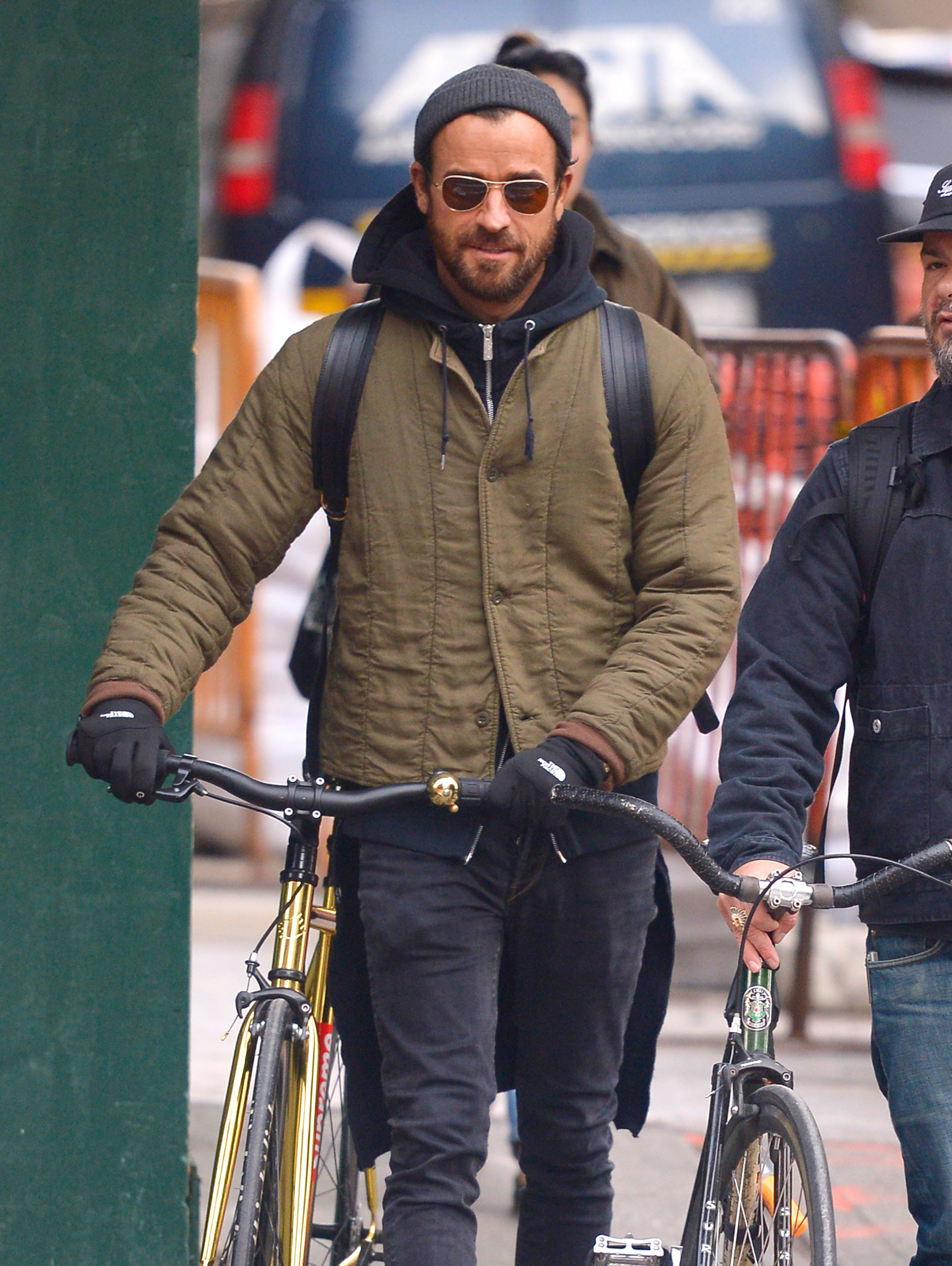 Justin Theroux is spotted for the first time since his split with Jennifer Aniston