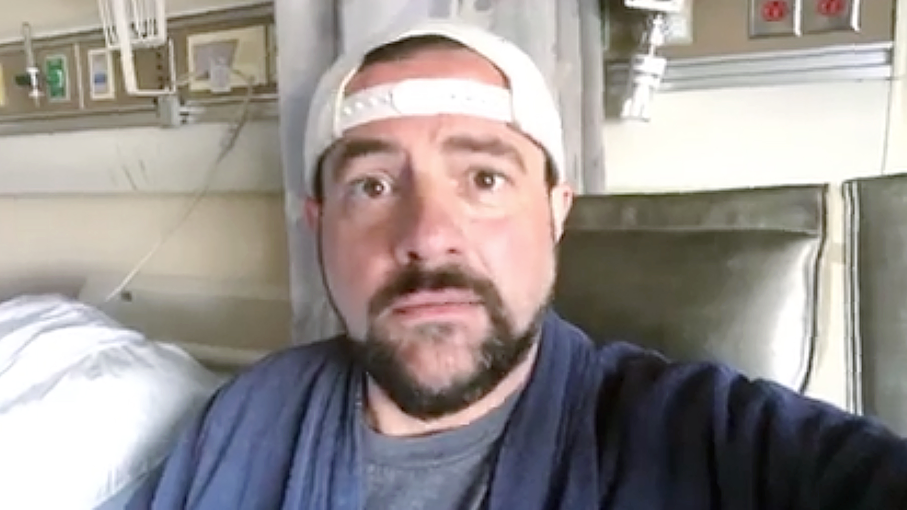 Kevin Smith heart attack Facebook video
