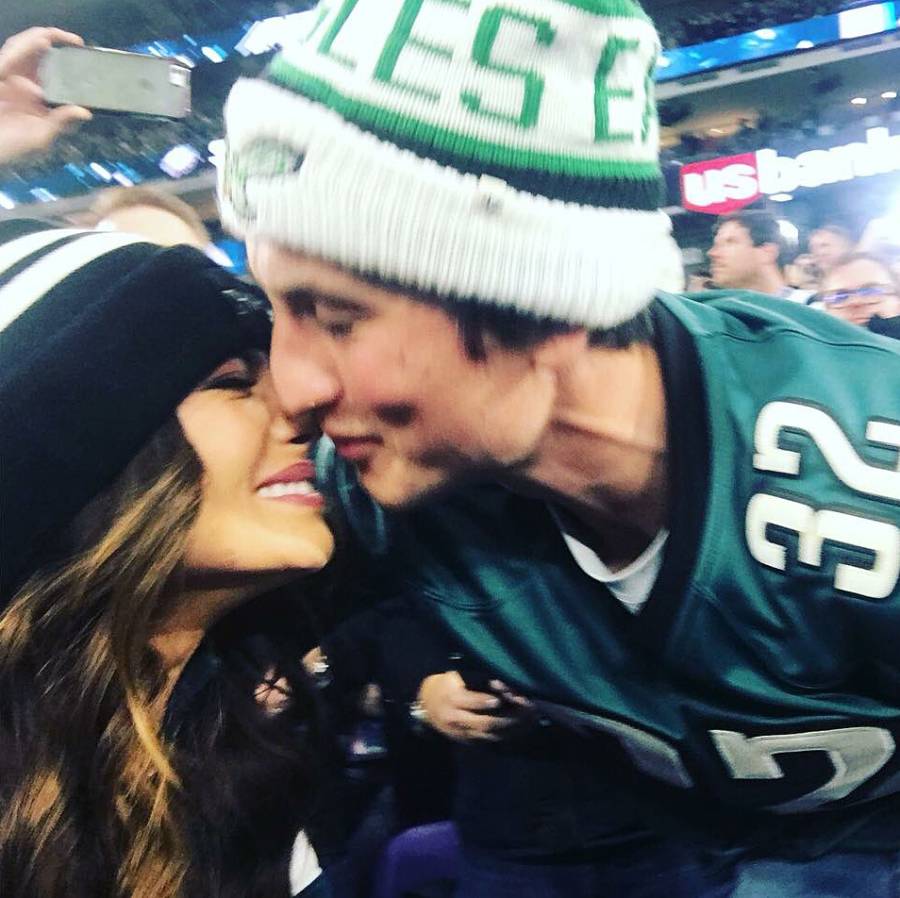 Miles Teller Kaleigh Sperry Super Bowl