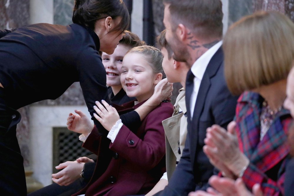 New York Fashion Week, Victoria Beckham, Romeo Beckham, Harper Beckham, Cruz Beckham, David Beckham, Front Row