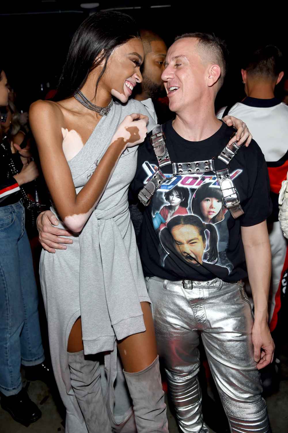 Model Winnie Harlow and Fashion Designer Jeremy Scott