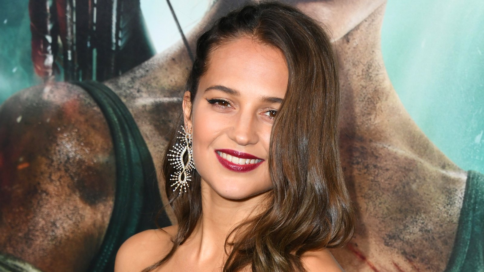 Alicia Vikander attends the premiere of Warner Bros. Pictures' "Tomb Raider."