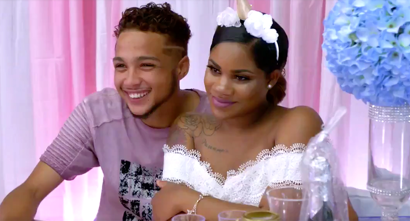 Ashley and Bar at shower