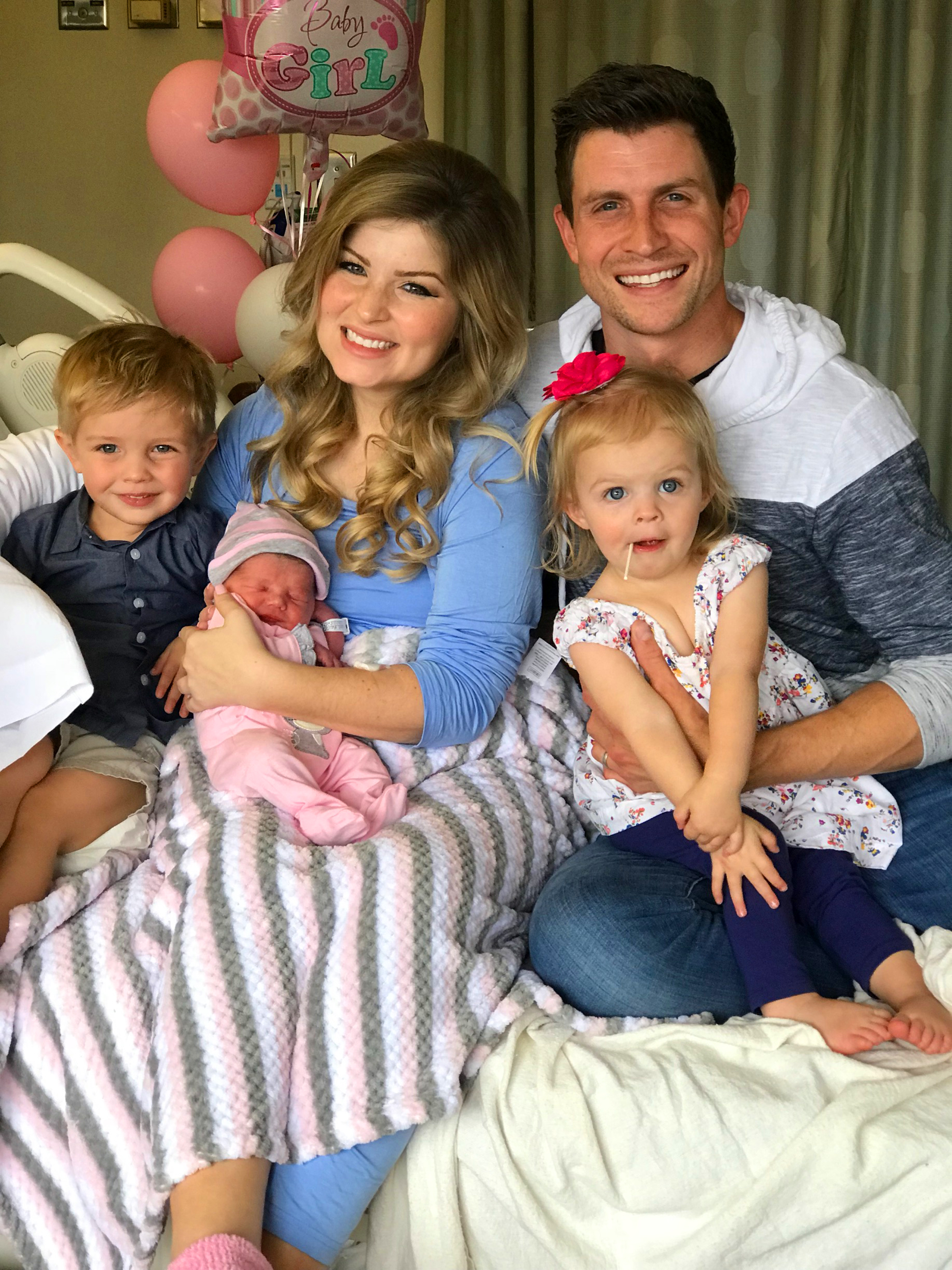 Erin and Chad Paine with daughter Everly Hope Paine