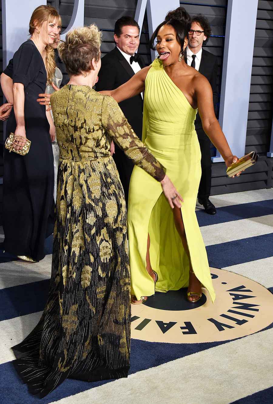 Frances McDormand Tiffany Haddish Oscars 2018 Vanity Fair Oscar Party