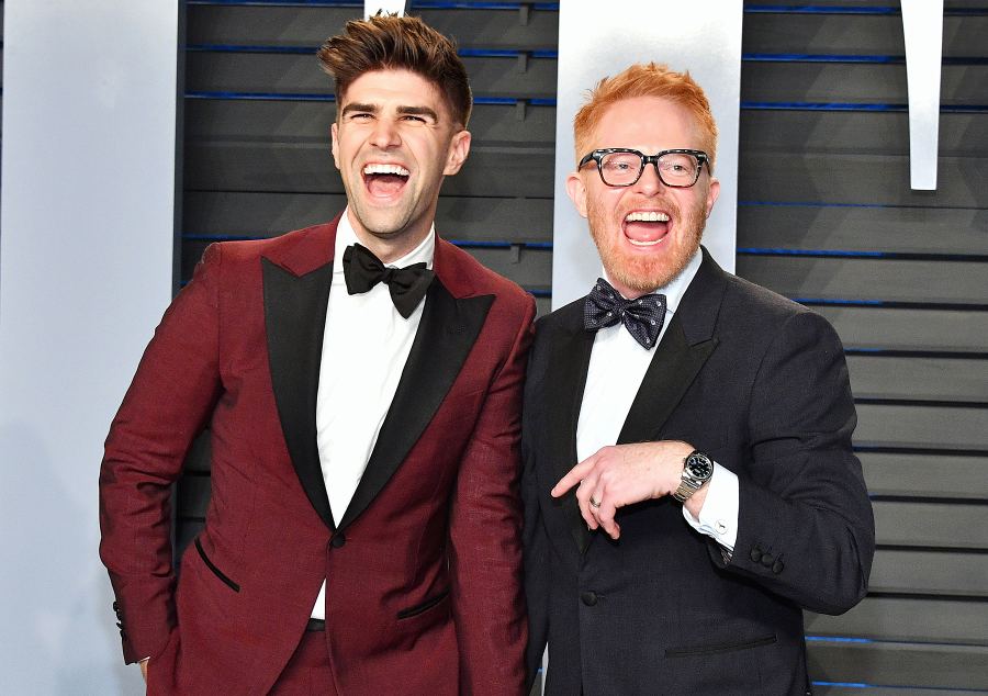 Justin Mikita Jesse Tyler Ferguson Oscars 2018 Vanity Fair Oscar Party