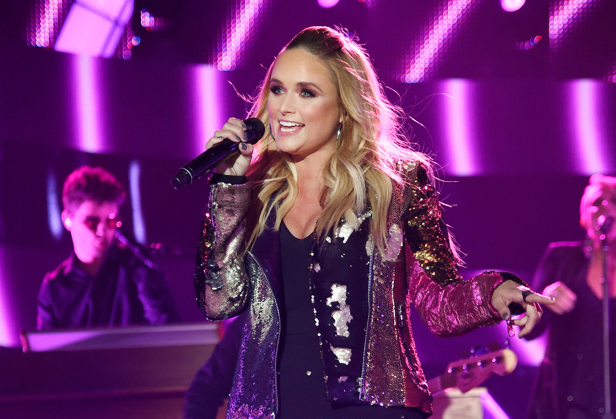 Miranda Lambert performs onstage adam east