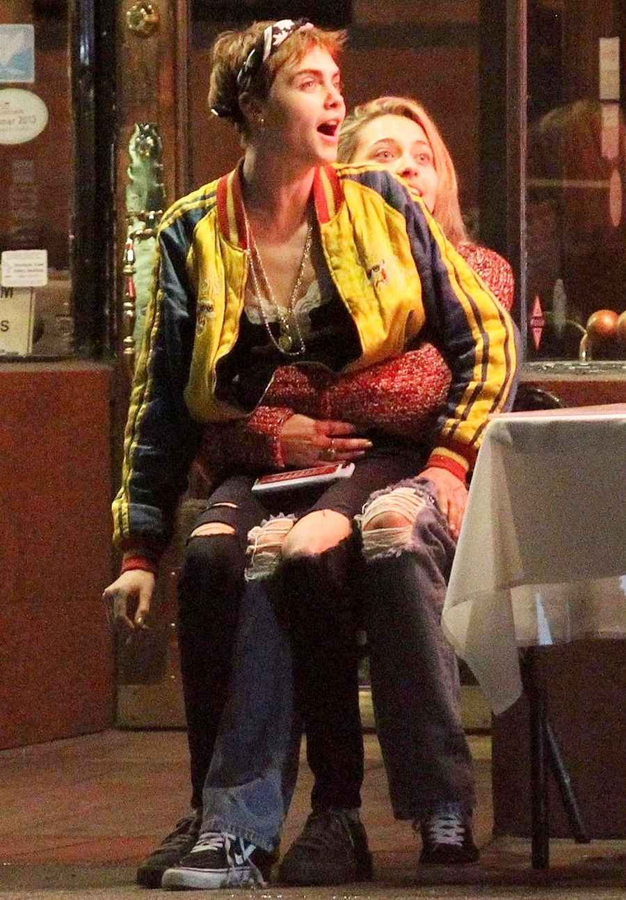 Cara Delevingne Paris Jackson kissing