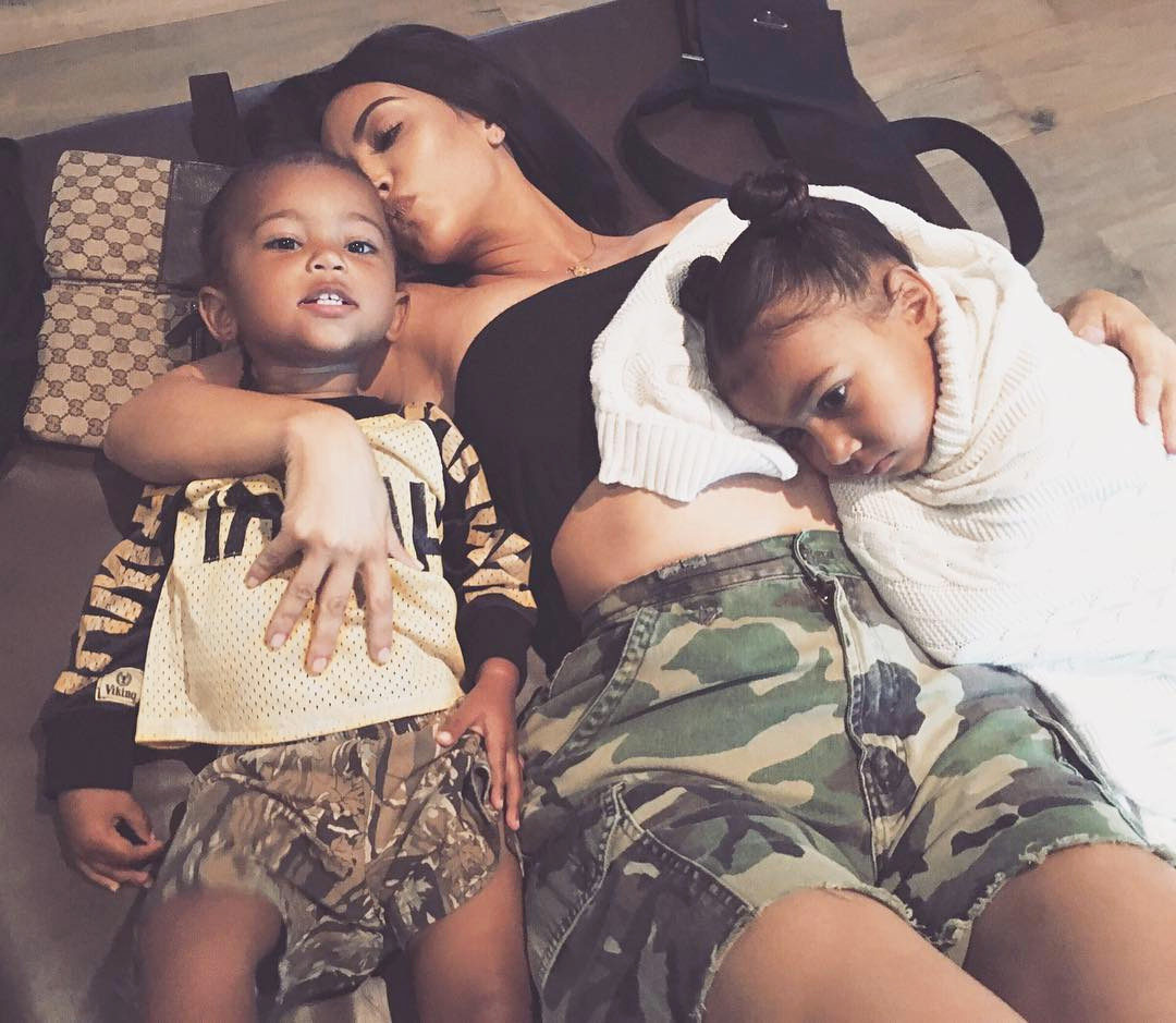 Saint, Kim Kardashian, North, West