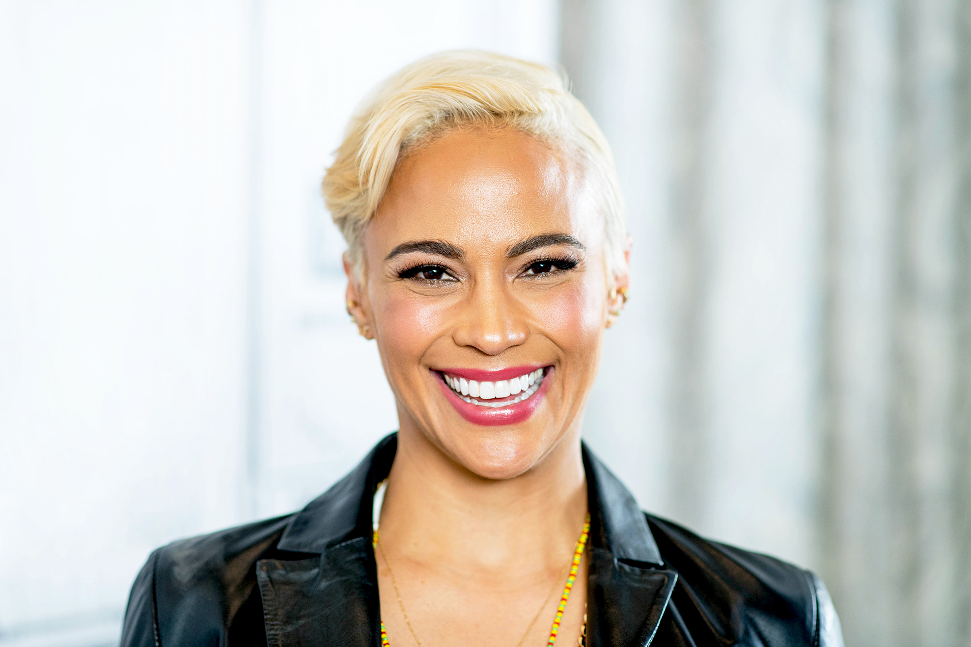 Paula Patton visits Build Studio on April 18, 2018 in New York City.