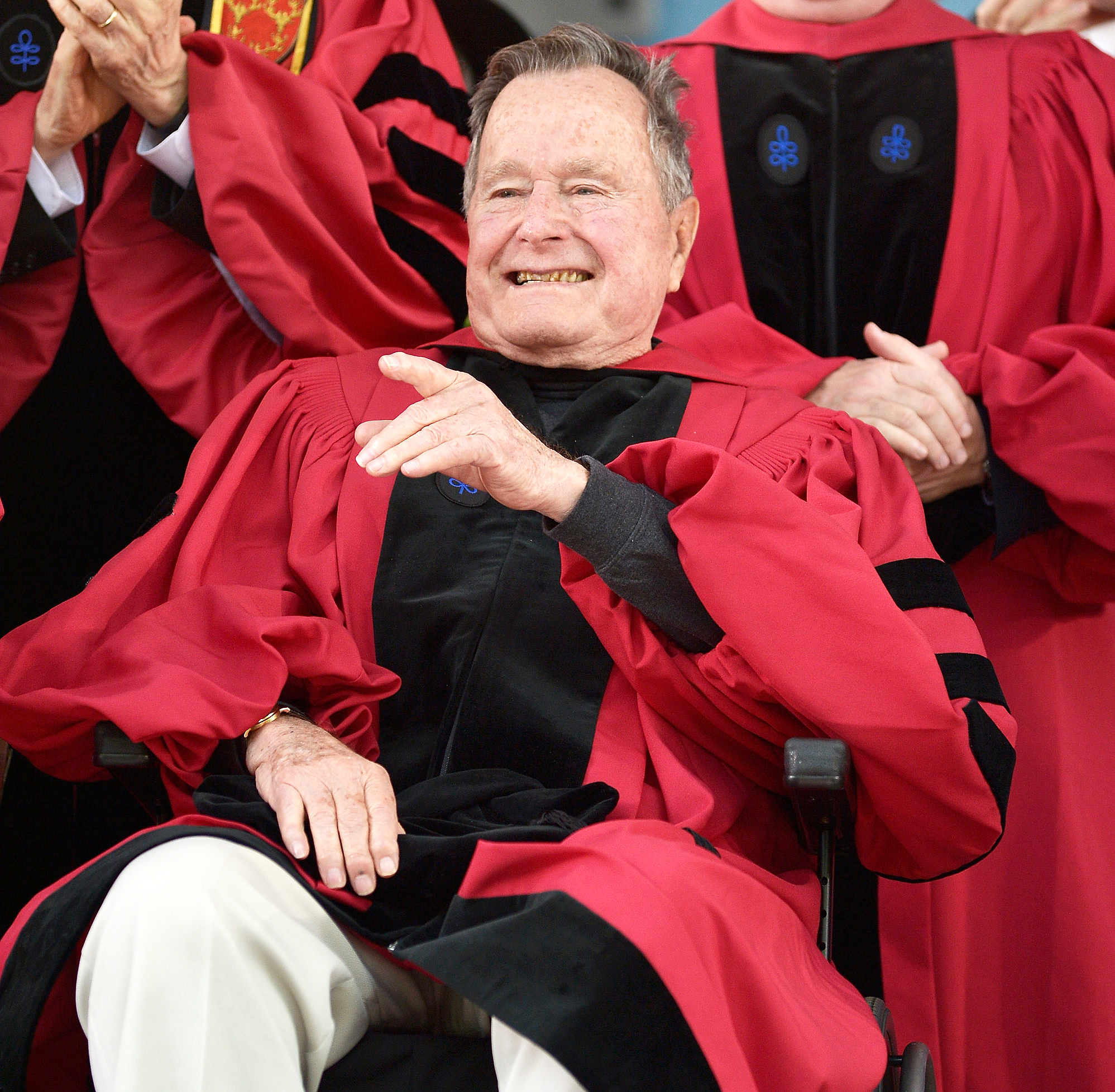 George H.W Bush's health improving