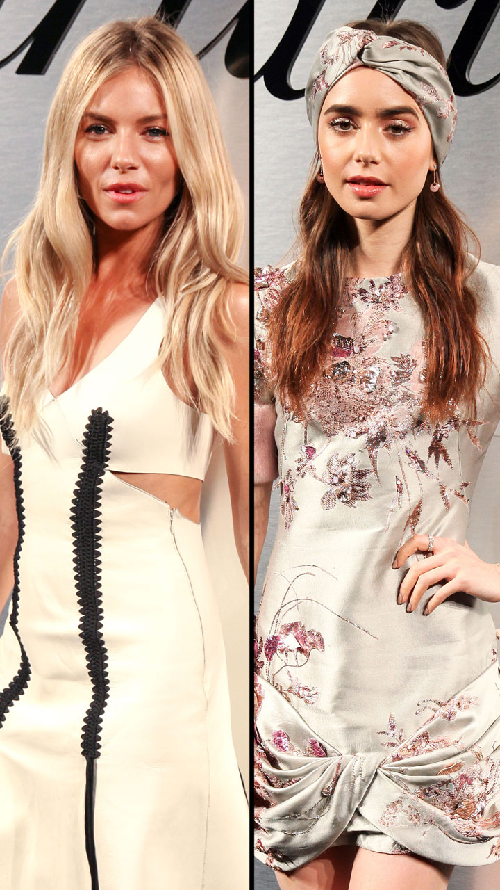 Sienna Miller and Lily Collins