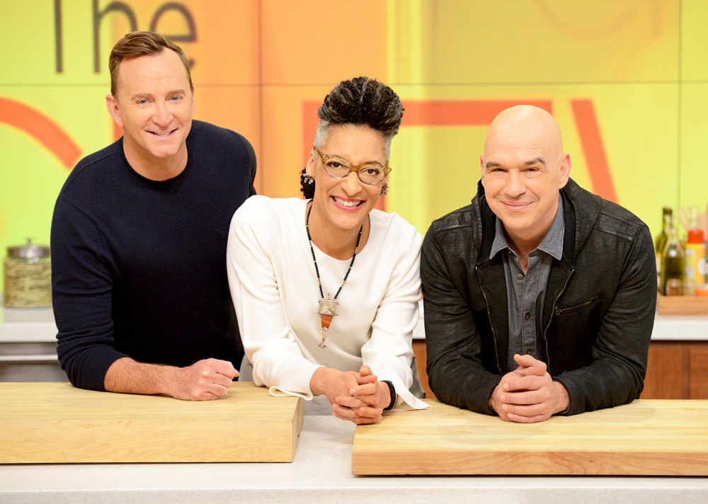 Co-hosts Clinton Kelly, Carla Hall and Michael Symon on 'The Chew'