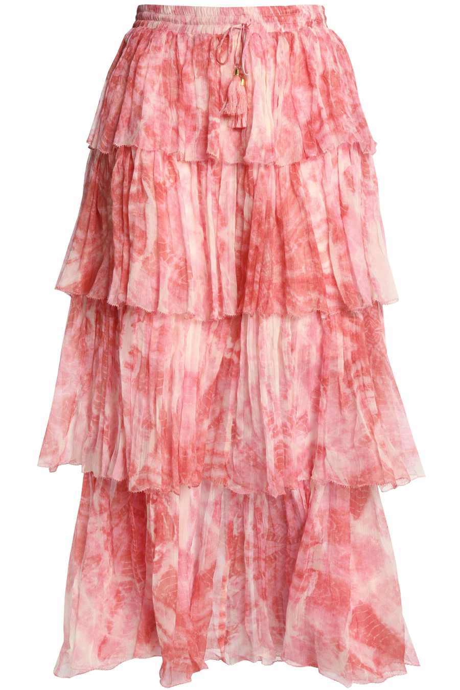 Zimmermann tiered printed skirt