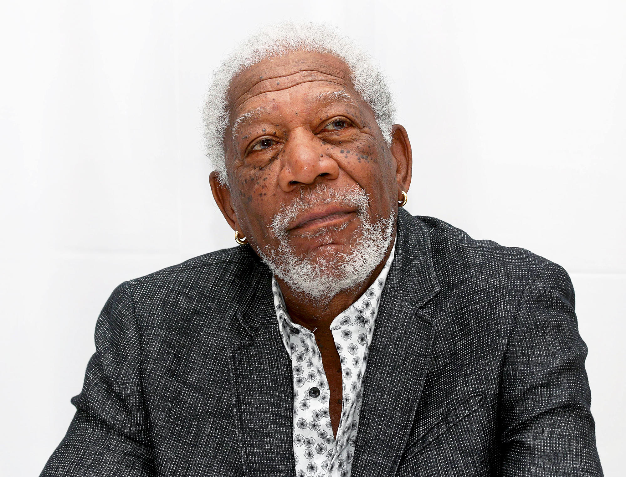 Morgan Freeman attends the 'Going in Style' 2017 Press Conference at the Whitby Hotel in New York City.