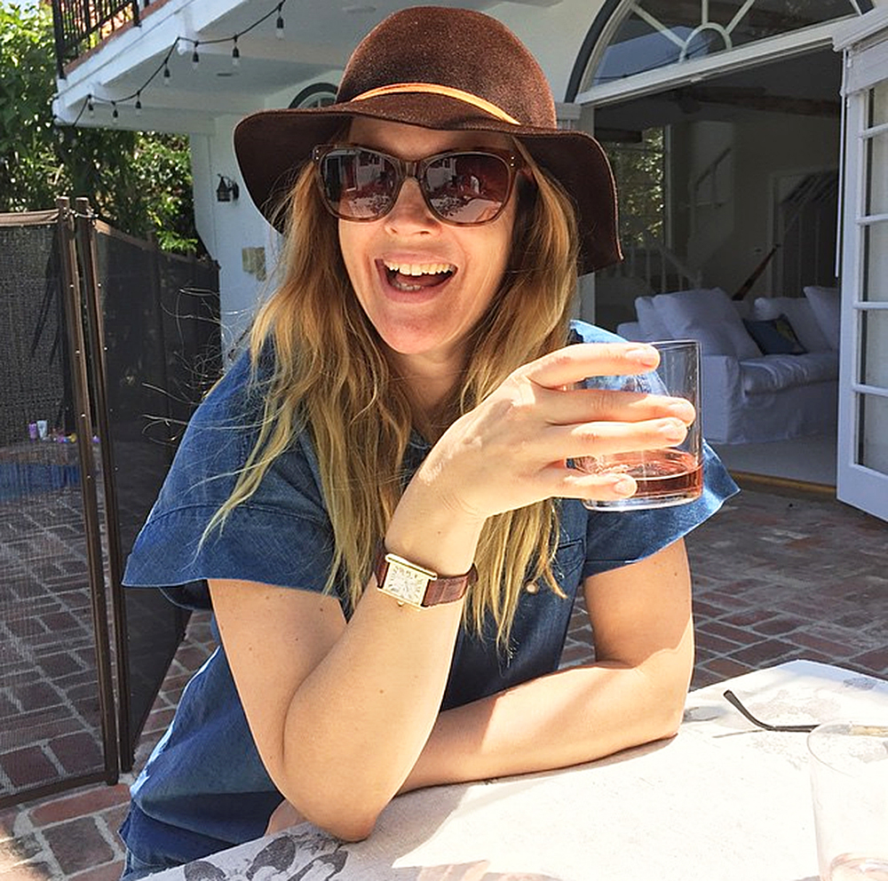 National Rosé Day Drew Barrymore