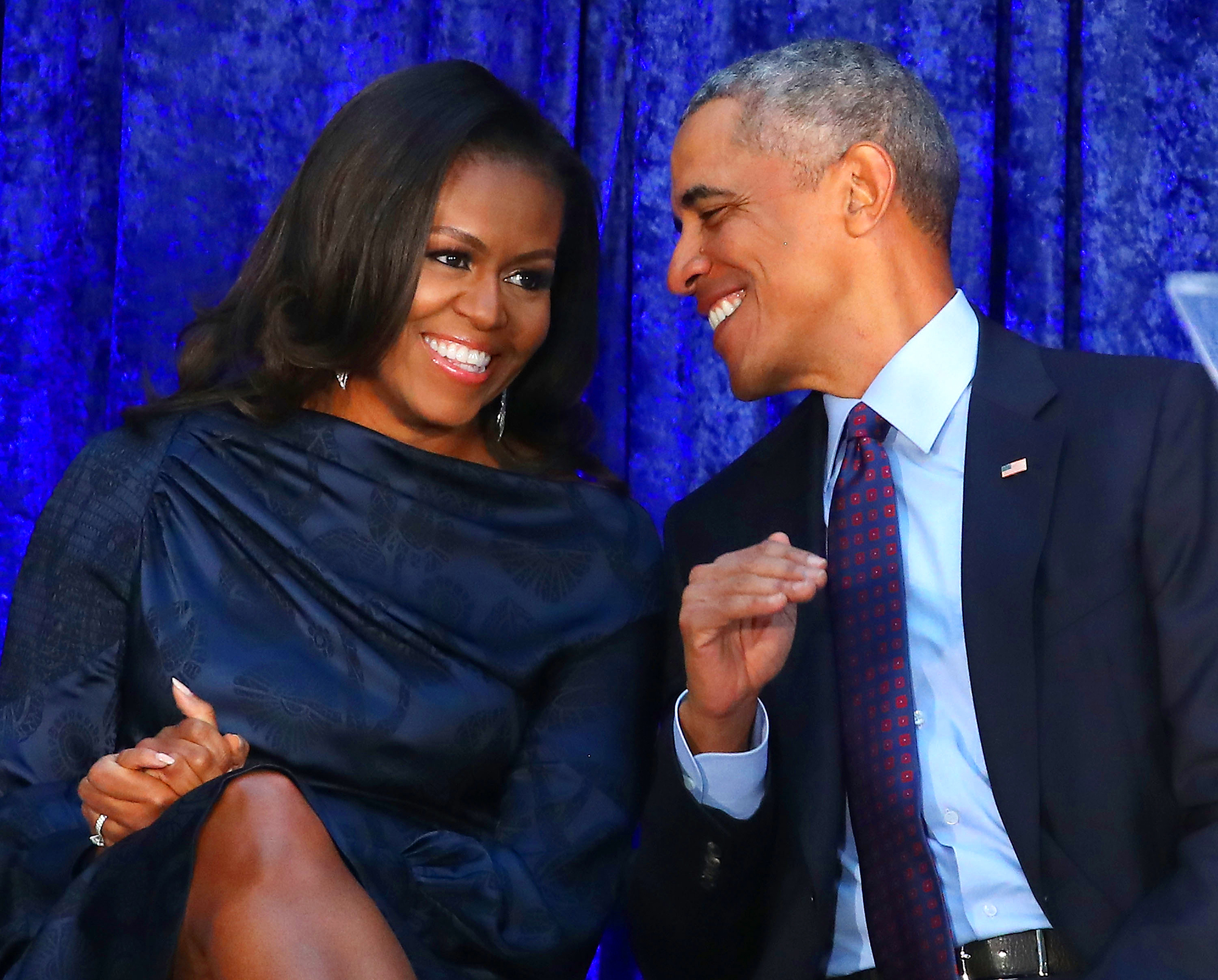 President Barack Obama and first lady Michelle Obama