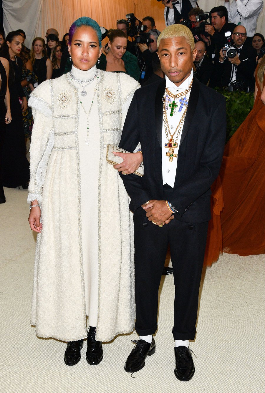 Helen Lasichanh and Pharrell Williams