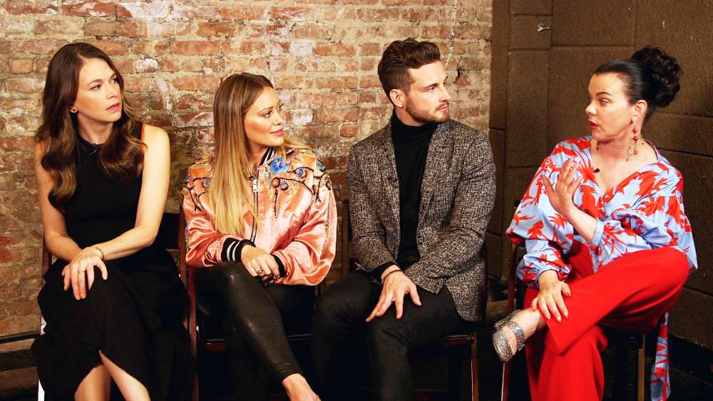 Sutton Foster, Hilary Duff, Nico Tortorella and Debi Mazar