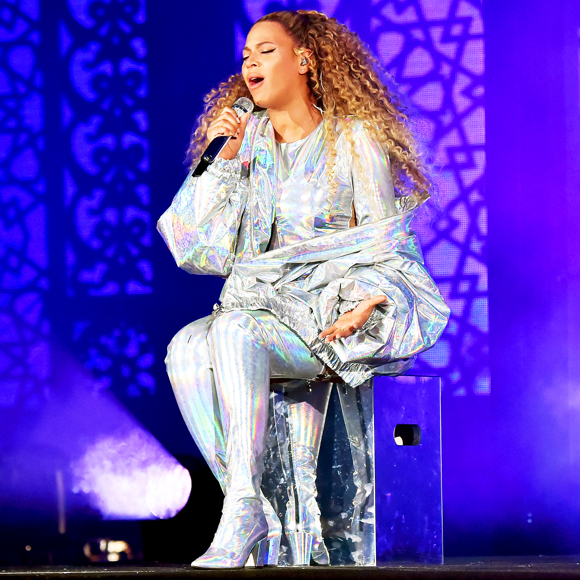 Beyonce performs on stage during the "On the Run II" tour opener at Principality Stadium on June 6, 2018 in Cardiff, Wales.