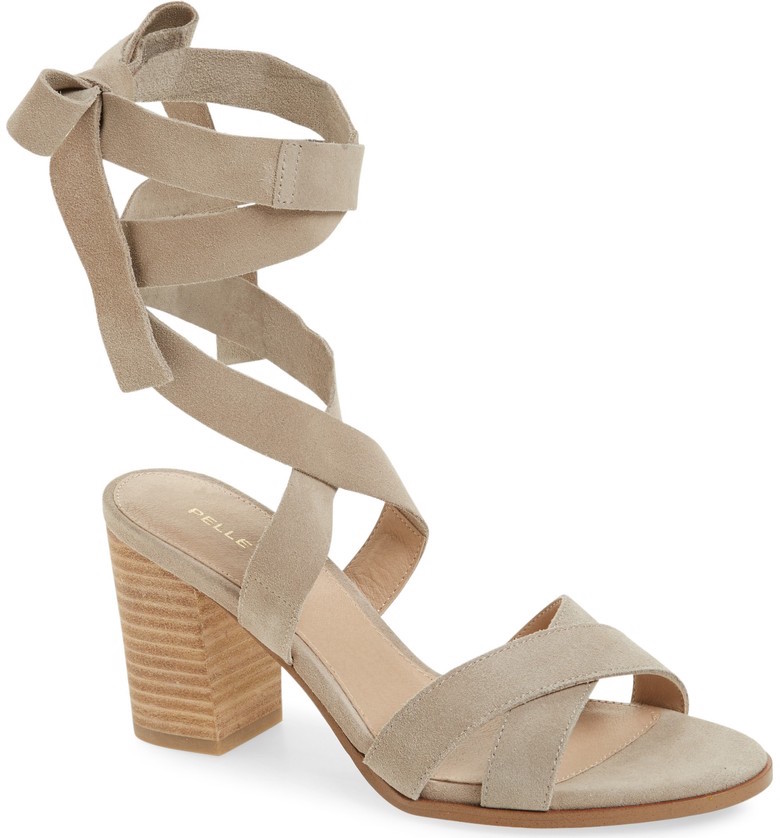 Bonjour Ankle Wrap Sandal