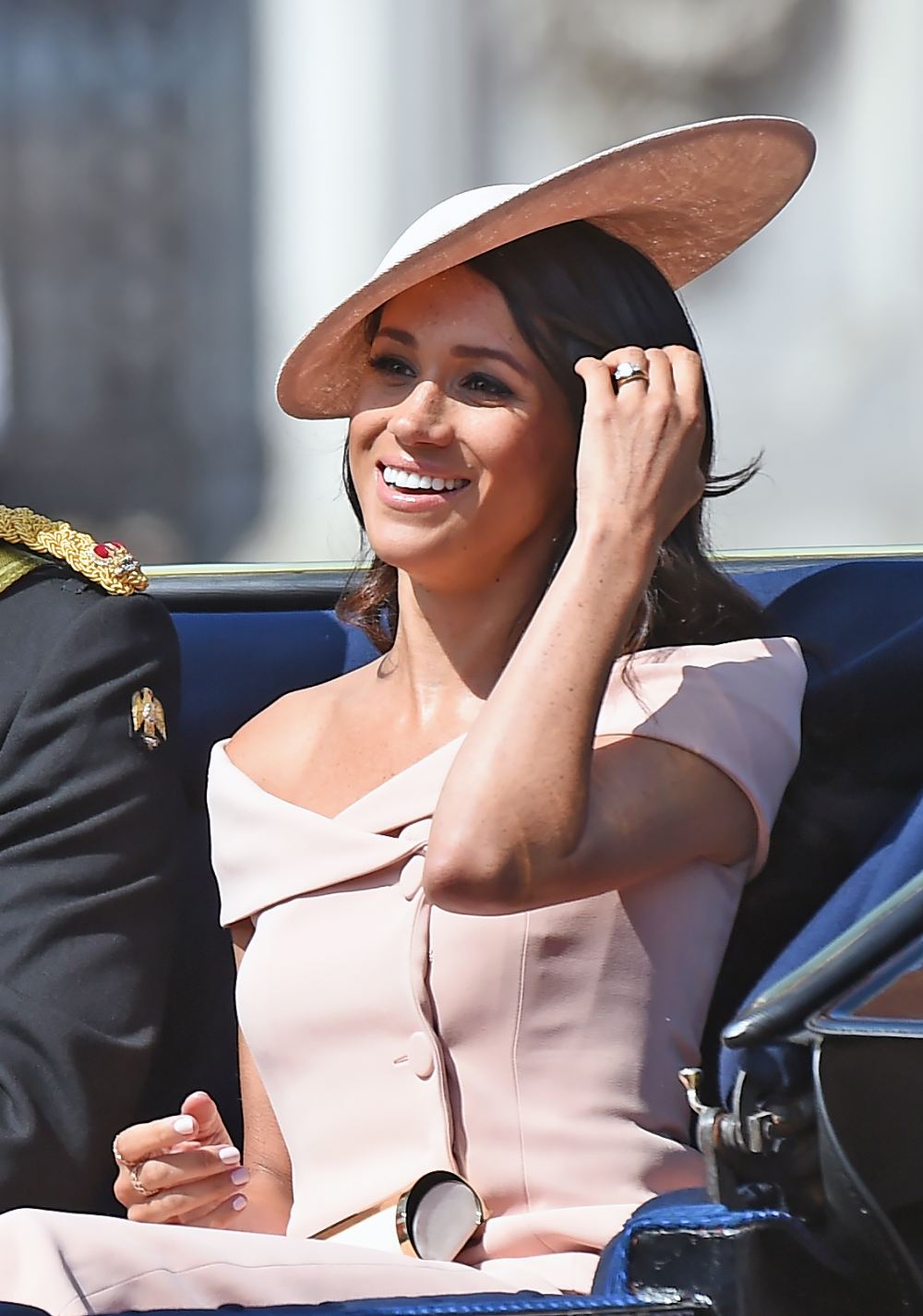 Meghan Markle off the shoulder dress