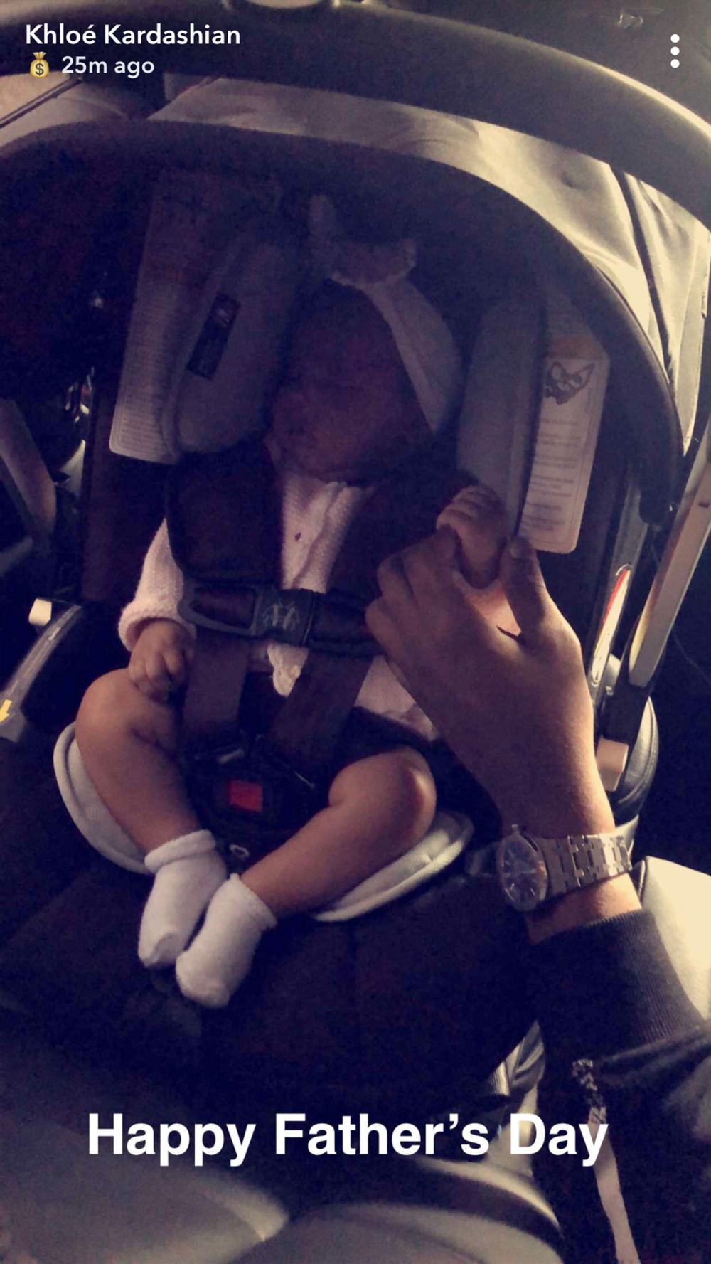 Khloe Kardashian, Tristan Thompson, Father's Day, True, Snapchat